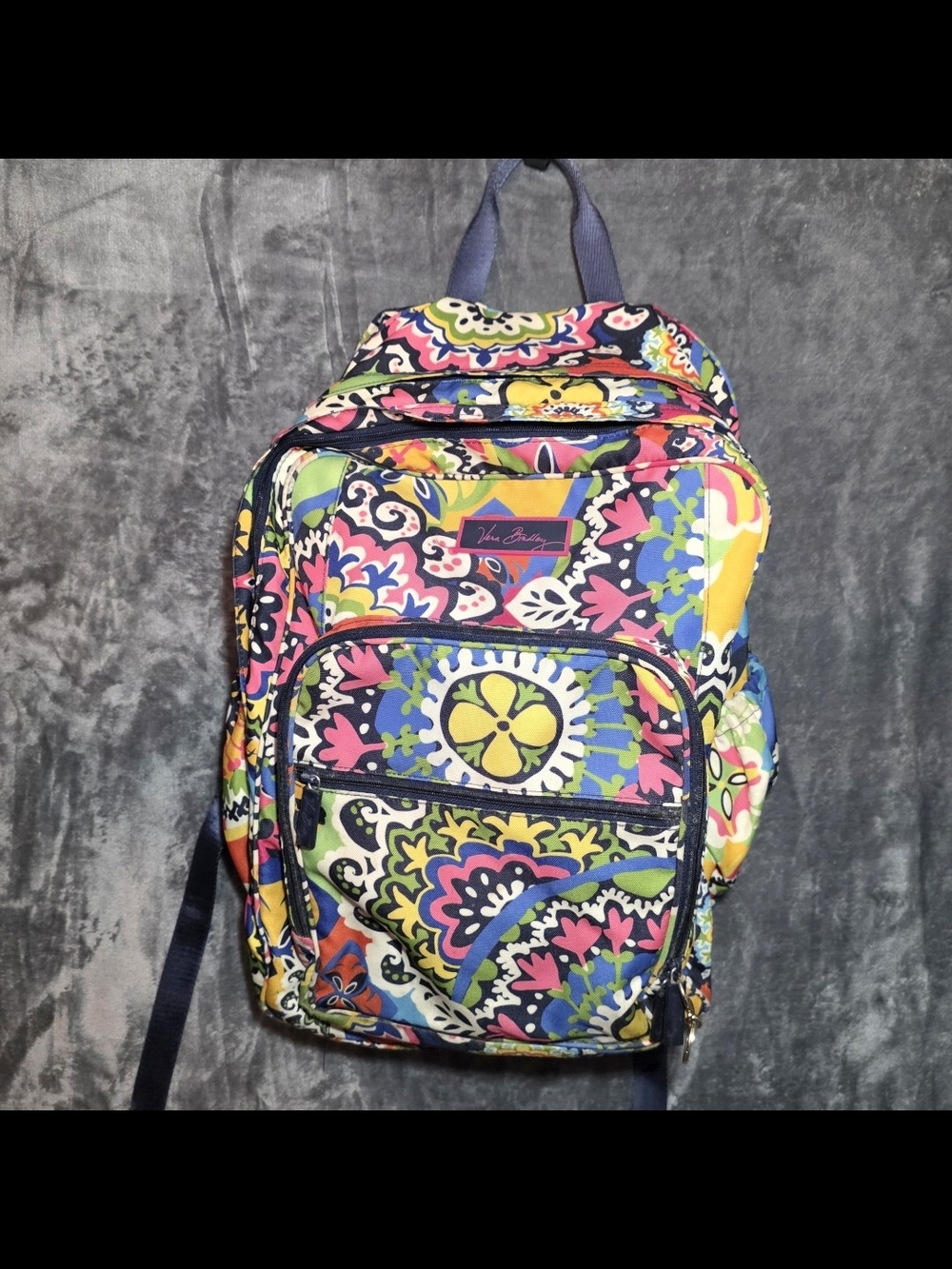 Vera Bradley Campus Backpack "Rio" Floral Paisley Backpack